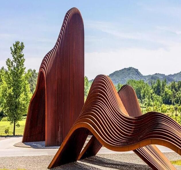 香洲锈钢板造型